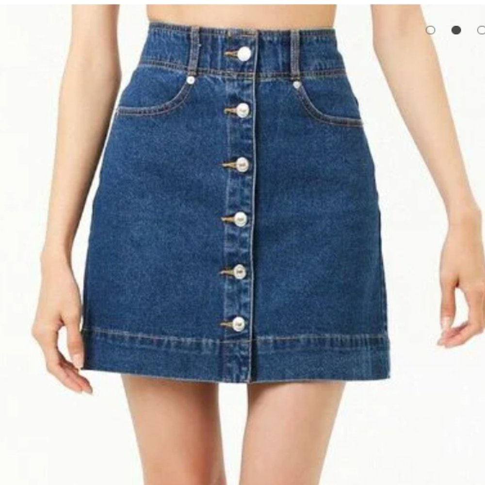 Forever21 A-Line Denim Skirt